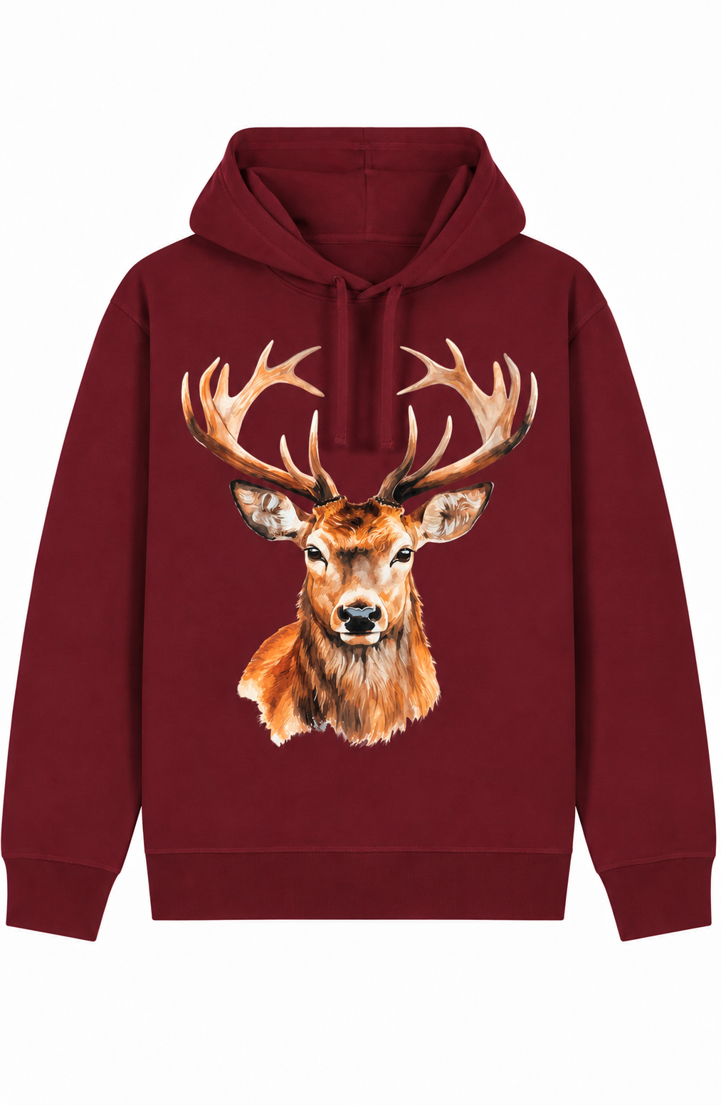 Hoodie hert / Burgundy
