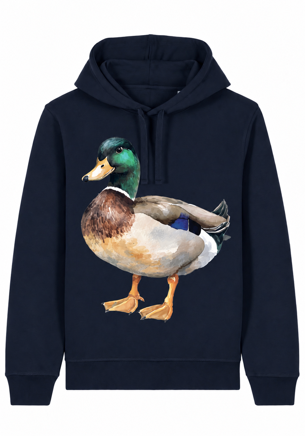 Hoodie wilde eend / French navy
