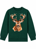 Sweater hert  / glazed green