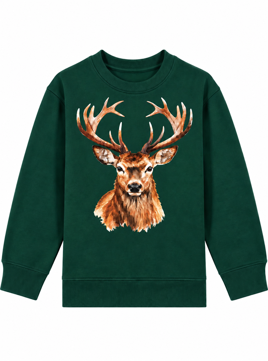 Sweater hert  / glazed green
